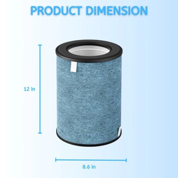 NEW Shark HP302 HEPA Air Purifier Replacement Carbon Filter 2-Pack NEW - Picture 4 of 6